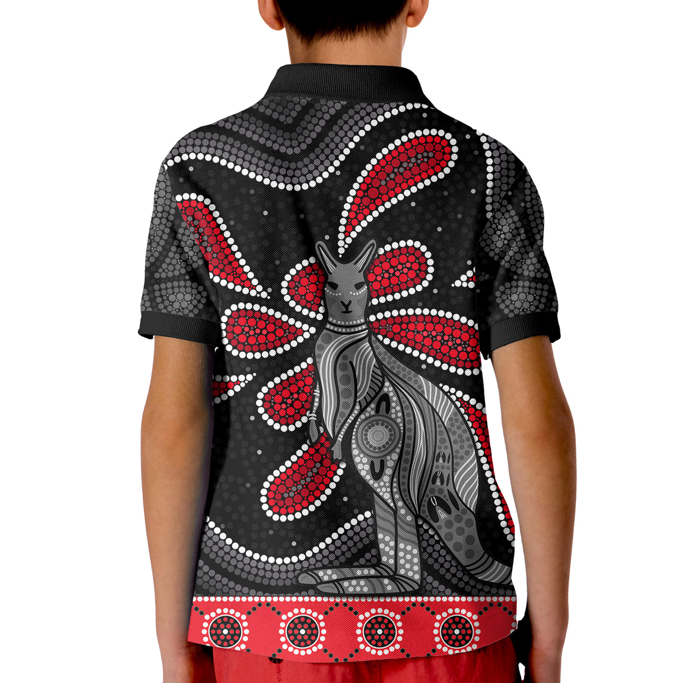 aboriginal-boomerang-polo-shirt-kid-kangaroo-australia