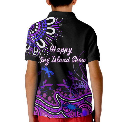 happy-king-island-show-polo-shirt-kid-aboriginal-tasmania-australia-version-purple
