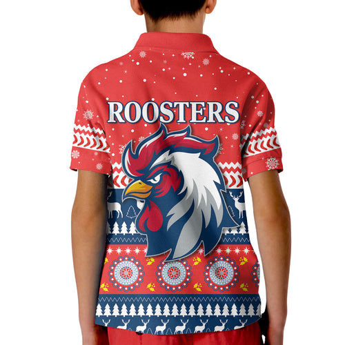 roosters-polo-shirt-kid-merry-christmas-sydney