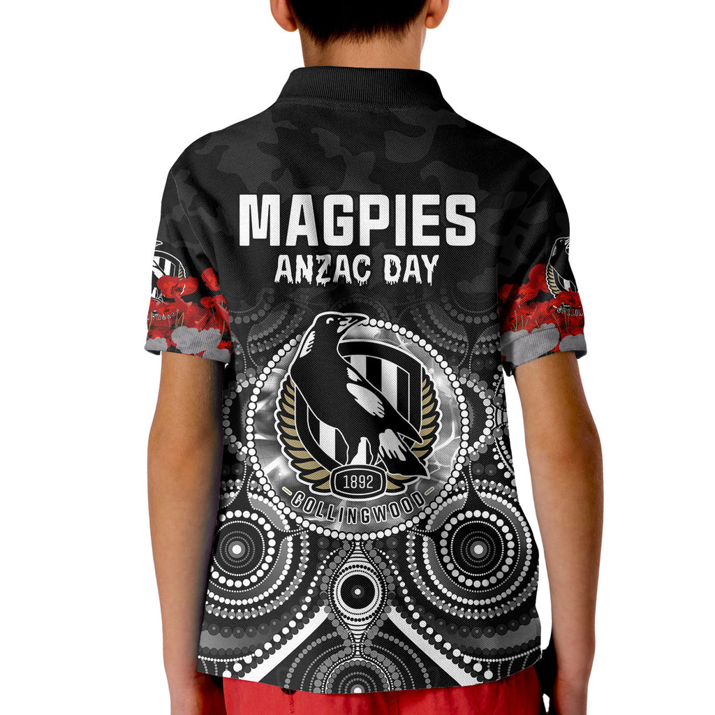 custom-personalised-magpies-anzac-2022-polo-shirt-collingwood-football-aboriginal-poppy-flowers