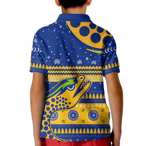 custom-personalised-eels-unique-polo-shirt-kid-merry-christmas-parramatta