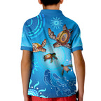 australian-aboriginal-polo-shirt-kid-happy-turtle-family-version-blue
