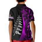 custom-personalised-waitangi-day-polo-shirt-maori-mix-fern-style-purple