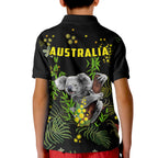 golden-wattle-polo-shirt-kid-koala-australia-acacia-pycnantha-version-simple