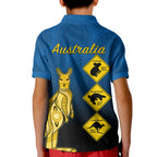 custom-personalised-australia-kangaroo-polo-shirt-kid-road-signs-aussie-aboriginal