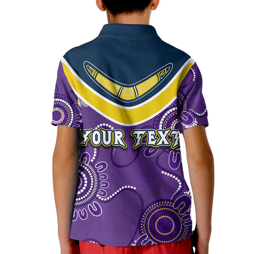 (Custom Personalised) Go Storm Rugby Aboriginal Boomerang Polo Shirt Jersey  LT6