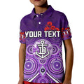 custom-personalised-dockers-anzac-2022-polo-shirt-kid-fremantle-football-aboriginal-poppy-flowers
