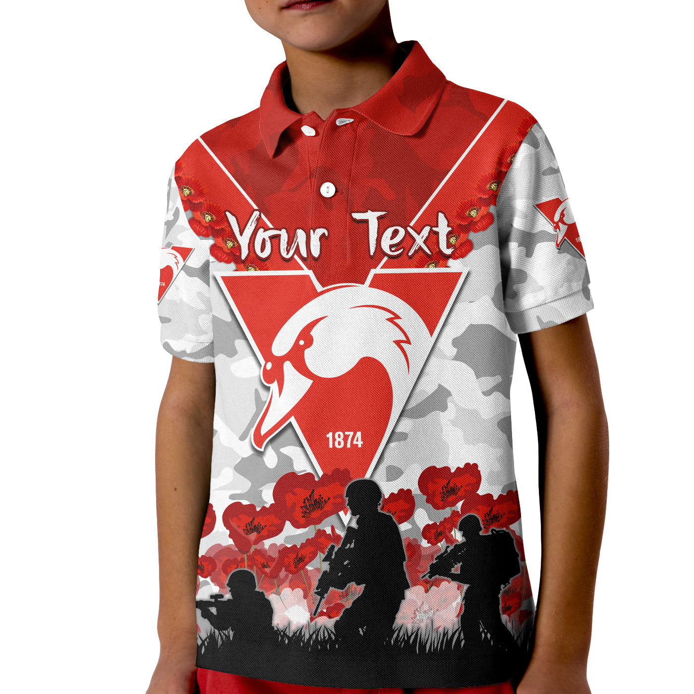 custom-personalised-swans-anzac-2022-polo-shirt-bloods-sydney-poppy-flowers