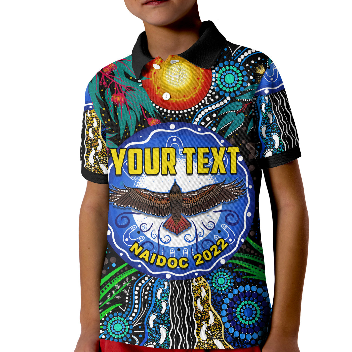 custom-personalised-naidoc-2022-polo-shirt-kid-get-up-stand-up-show-up