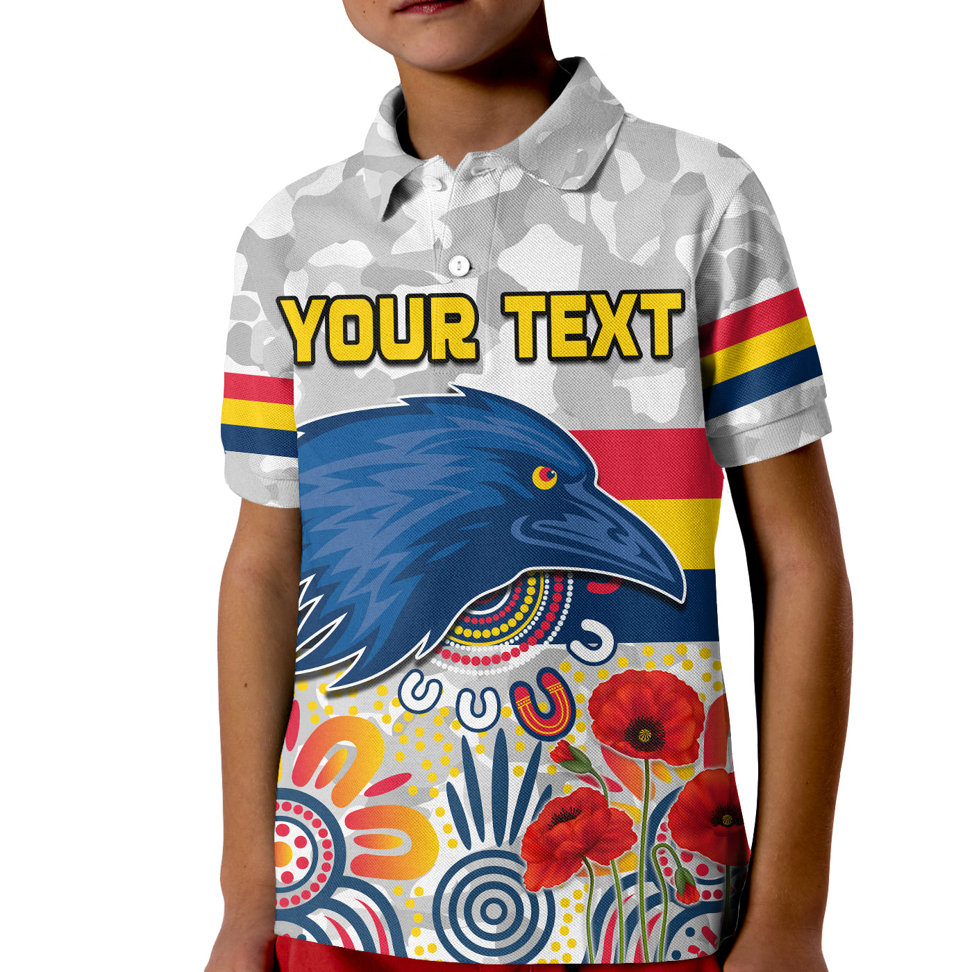 custom-personalised-crows-anzac-2022-polo-shirt-adelaide-football-aboriginal-poppy