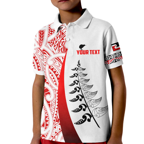 custom-personalised-waitangi-day-polo-shirt-maori-mix-fern-style-white