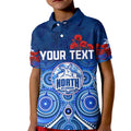 custom-personalised-kangaroos-anzac-2022-polo-shirt-kid-north-melbourne-football-aboriginal-poppy-flowers