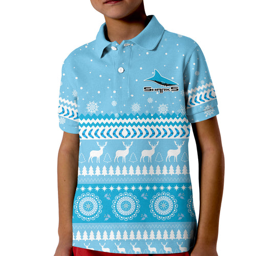 custom-personalised-sharks-polo-shirt-kid-christmas-cronulla-sutherland