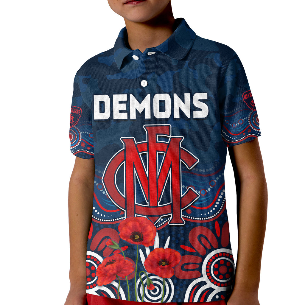 demons-anzac-2022-polo-shirt-kid-melbourne-football-aboriginal-poppy
