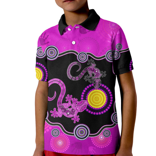 aboriginal-lizard-polo-shirt-kid-attracted-australia-version-purple