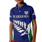 warriors-anzac-2022-polo-shirt-kid-maori-pattern-always-remember-them