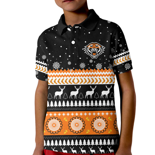 custom-personalised-wests-tigers-polo-shirt-kid-merry-christmas-energy