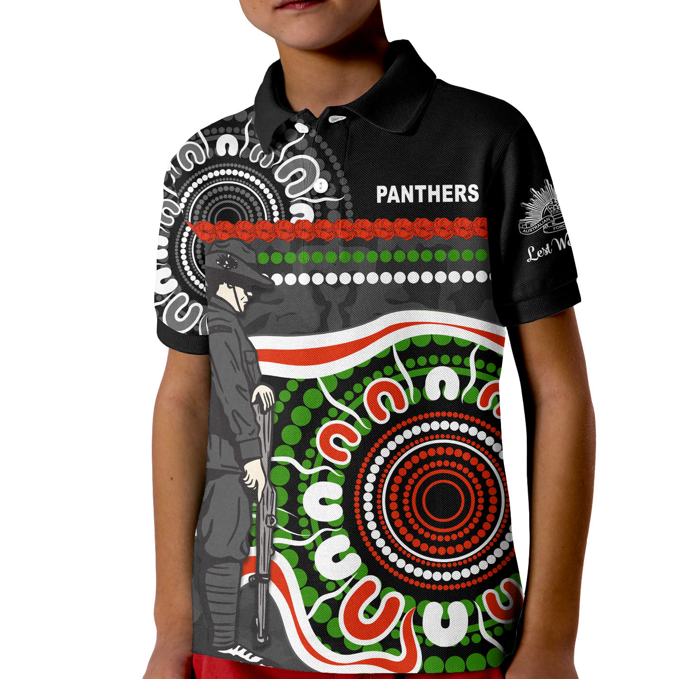 panthers-anzac-day-polo-shirt-kid-aboriginal-lest-we-forget-ver-01