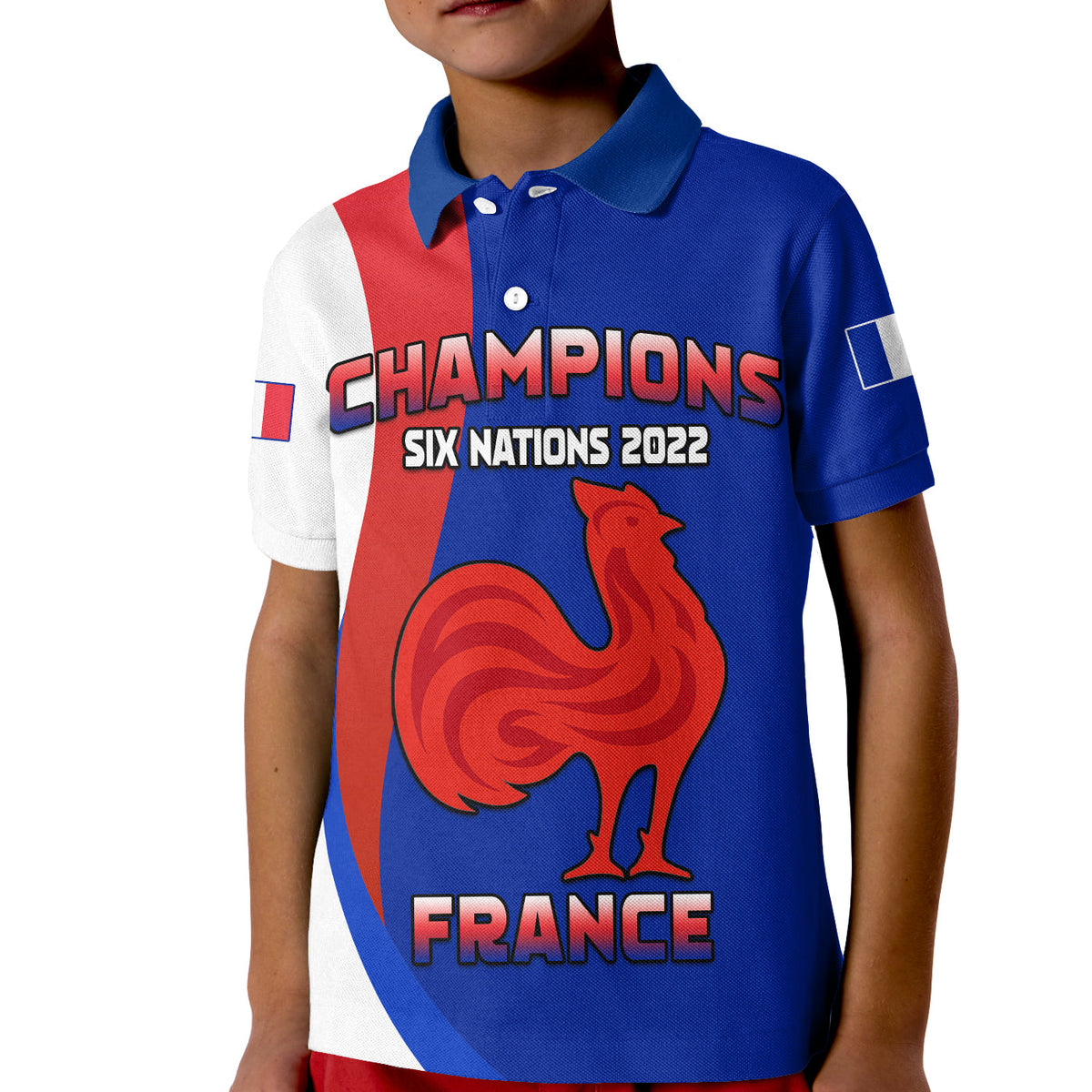 france-rugby-polo-shirt-kid-champions-six-nations-2022