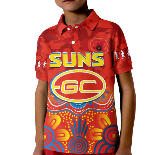 suns-anzac-2022-polo-shirt-kid-gold-coast-aboriginal-poppy