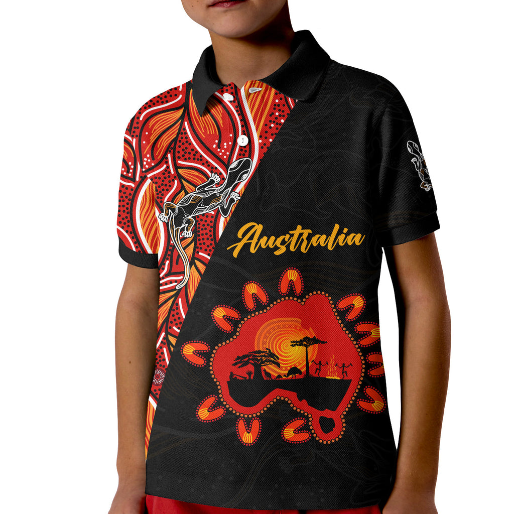 australia-map-polo-shirt-kid-aussie-kangaroo-aboriginal