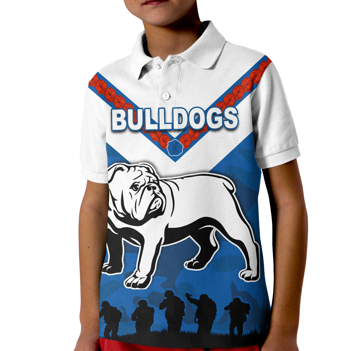 custom-personalised-bulldogs-anzac-day-polo-shirt-simple-lest-we-forget