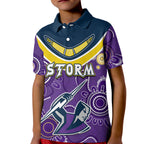 (Custom Personalised) Go Storm Rugby Aboriginal Boomerang Polo Shirt Jersey  LT6