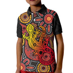 custom-personalisedaboriginal-lizard-polo-shirt-kid
