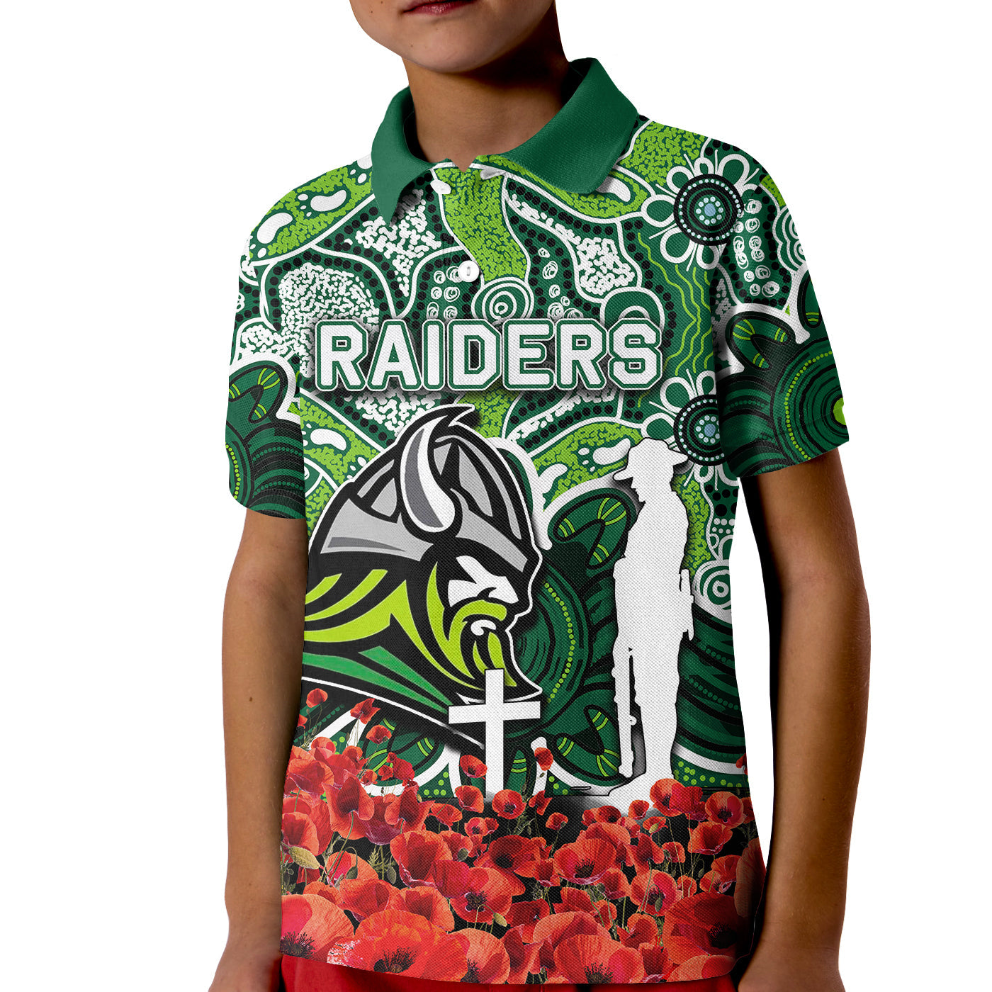 raiders-polo-shirt-kid-anzac-day-poppy-flowers-with-aboriginal