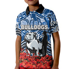 canterbury-bankstown-bulldogs-polo-shirt-kid-anzac-day-poppy-flowers-with-aboriginal