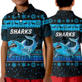 cronulla-sutherland-sharks-polo-shirt-kid-christmas-simple-style-black
