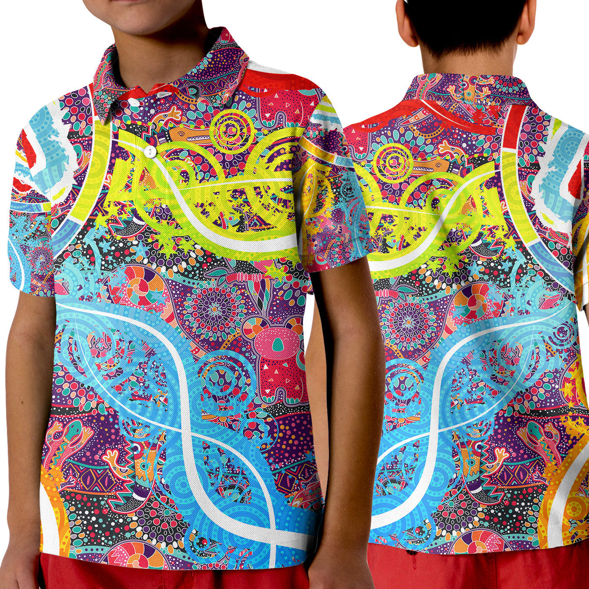 aboriginal-art-colorful-vibes-polo-shirt-kid-indigenous