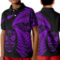 new-zealand-haka-rugby-maori-polo-shirt-kid-silver-fern-vibes-purple