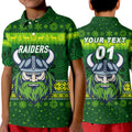 custom-personalised-canberra-raiders-polo-shirt-kid-christmas-simple-style-dark-green