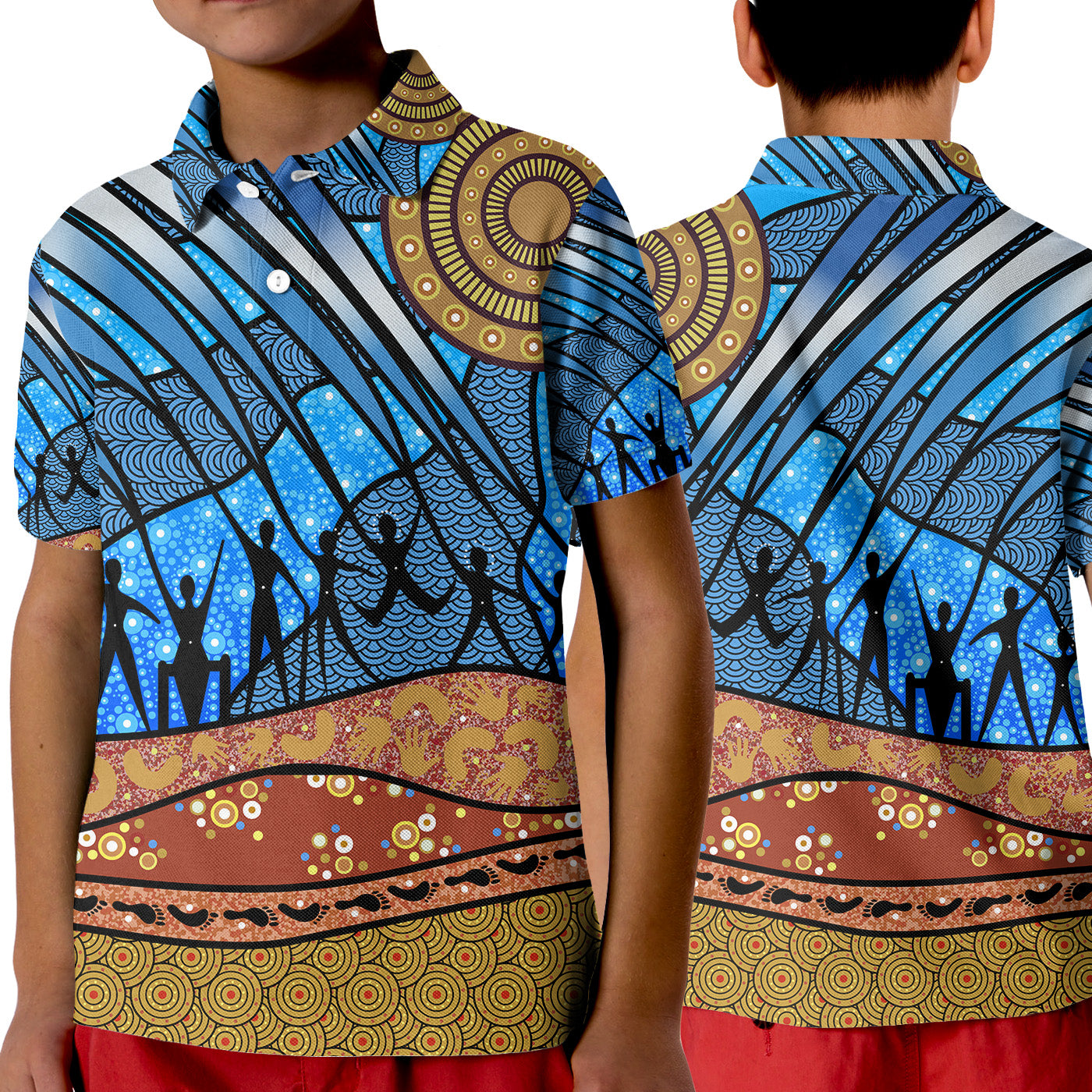 aboriginal-naidoc-indigenous-people-polo-shirt-kid