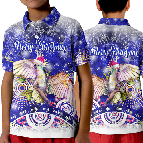 australia-cockatoo-christmas-polo-shirt-kid-original-style-blue