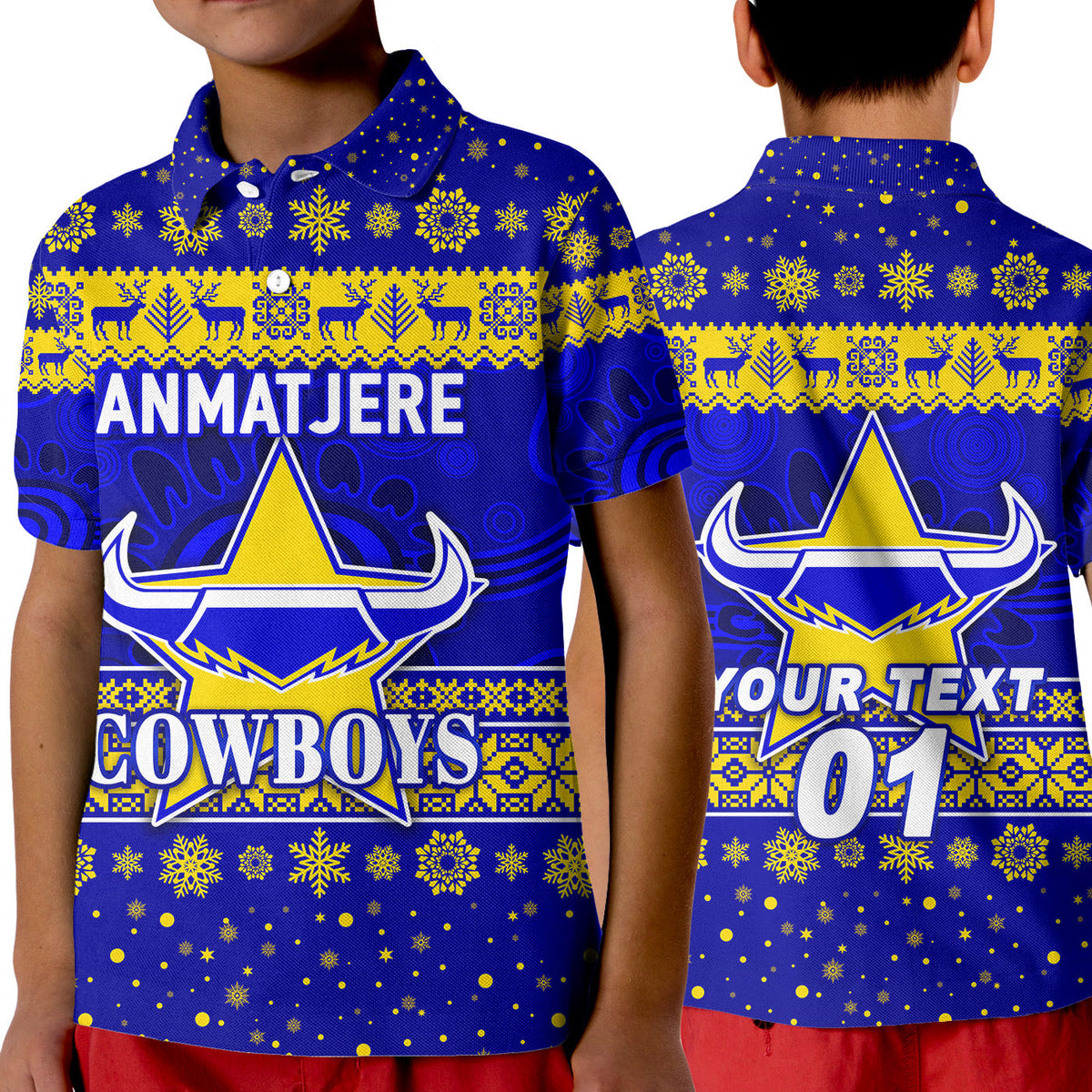 custom-personalised-anmatjere-cowboys-football-club-polo-shirt-kid-christmas-simple-style