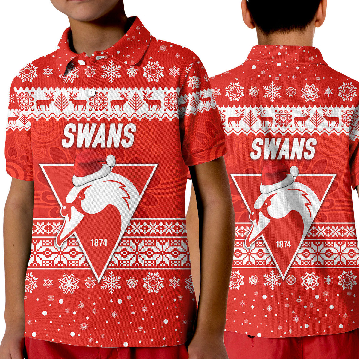 sydney-swans-polo-shirt-kid-christmas-simple-style