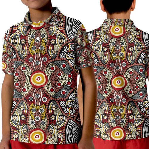 aboriginal-art-dot-vibes-polo-shirt-kid-indigenous-no-1