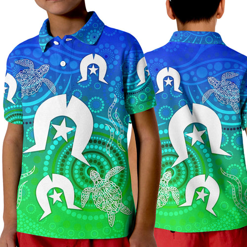 aboriginal-torres-strait-islands-polo-shirt-kid-simple-style