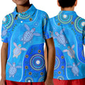 aboriginal-art-turtle-polo-shirt-kid-indigenous-simple-vibes