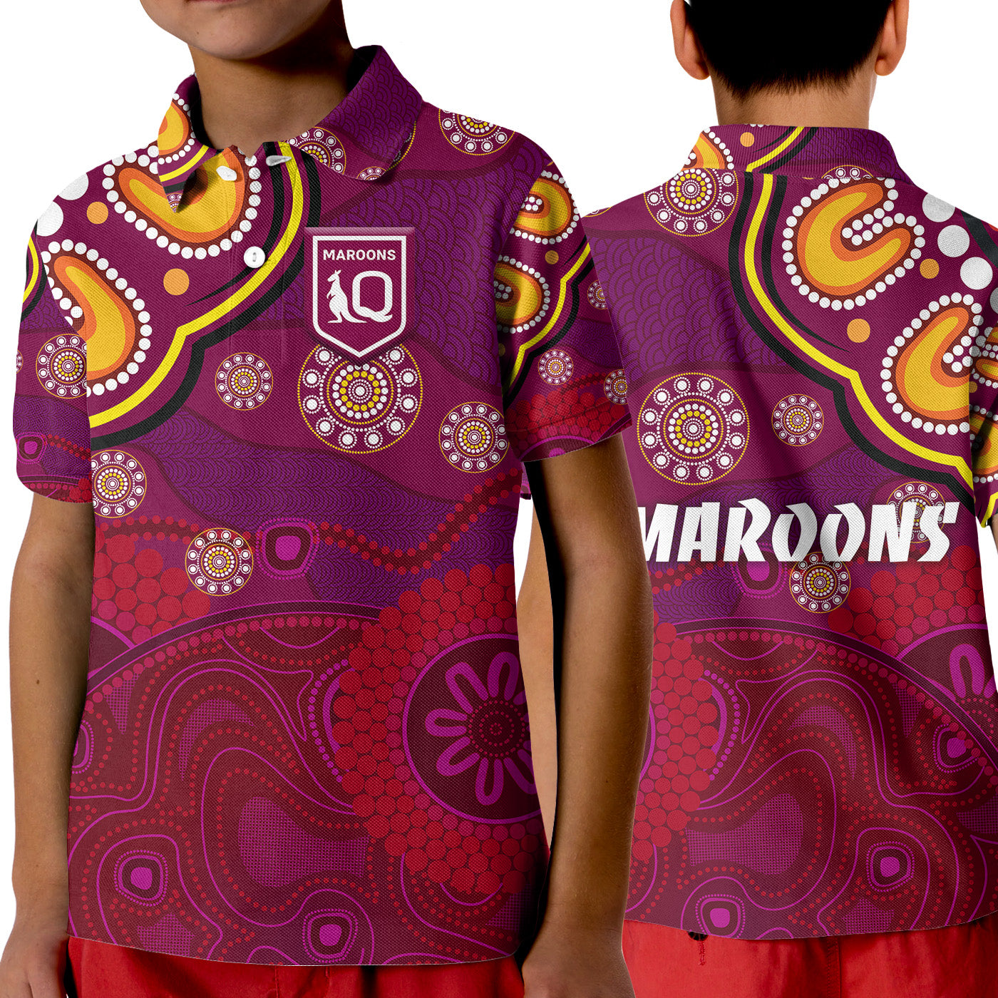 queensland-maroons-aboriginal-polo-shirt-kid-indigenous-vibes