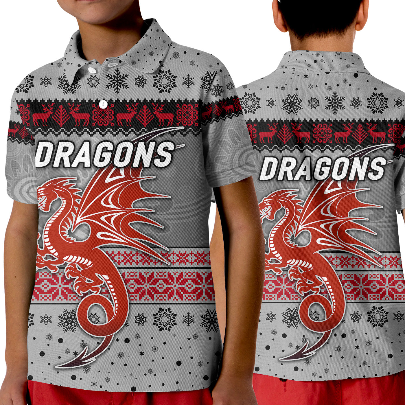 st-george-illawarra-dragons-polo-shirt-kid-christmas-simple-style-grey