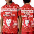 federal-football-club-polo-shirt-kid-christmas-simple-style-red