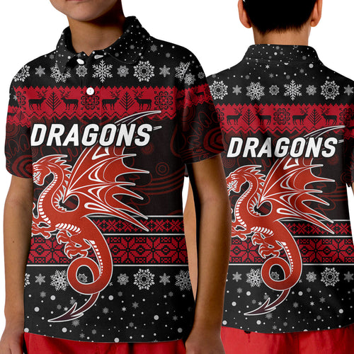 st-george-illawarra-dragons-polo-shirt-kid-christmas-simple-style-black