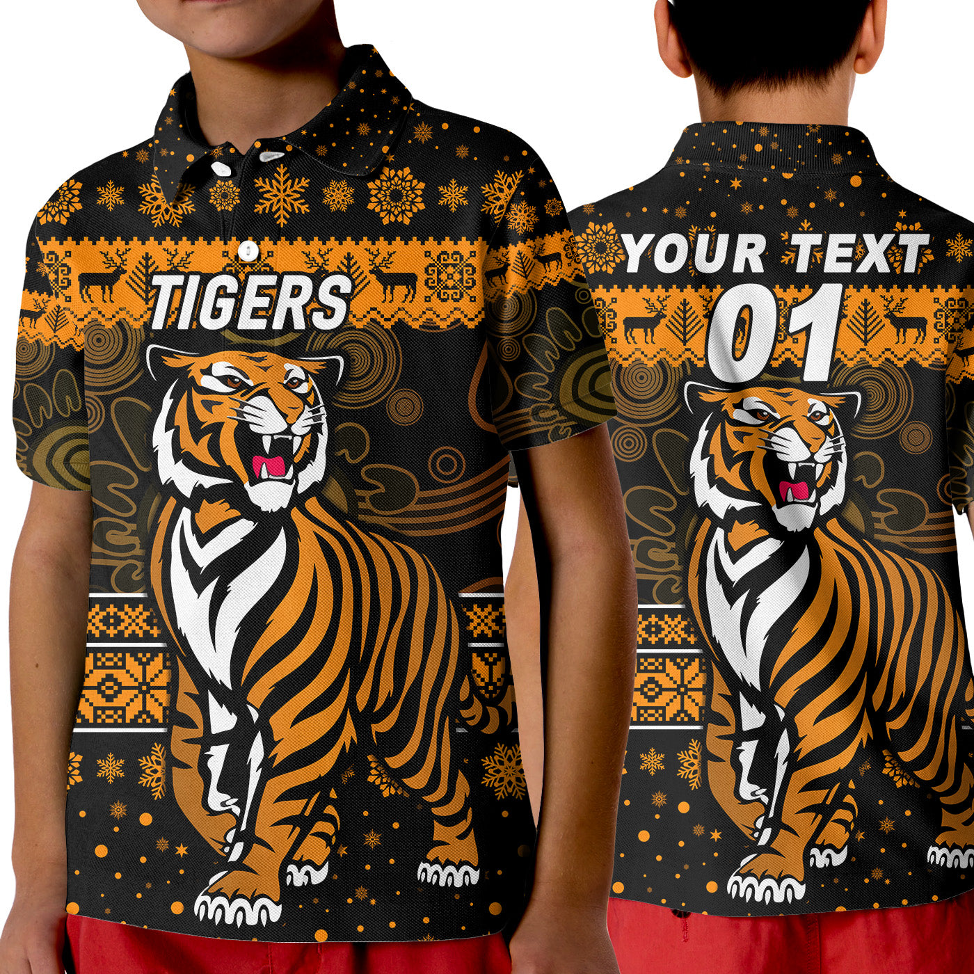 custom-personalised-wests-tigers-polo-shirt-kid-christmas-simple-style
