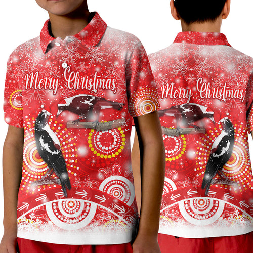 australian-magpies-christmas-polo-shirt-kid-original-style-red