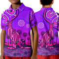 aboriginal-art-kangaroo-polo-shirt-kid-indigenous-unique-vibes-purple
