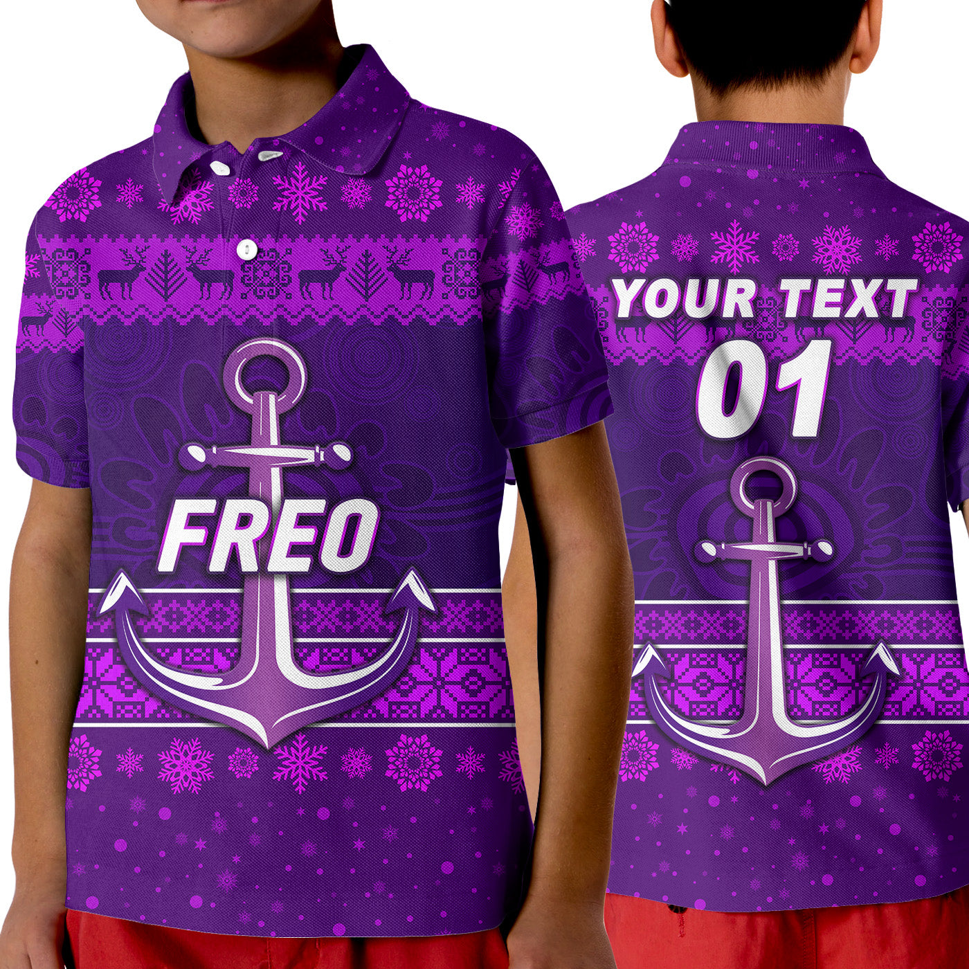 custom-personalised-fremantle-dockers-polo-shirt-kid-freo-christmas-simple-style-purple