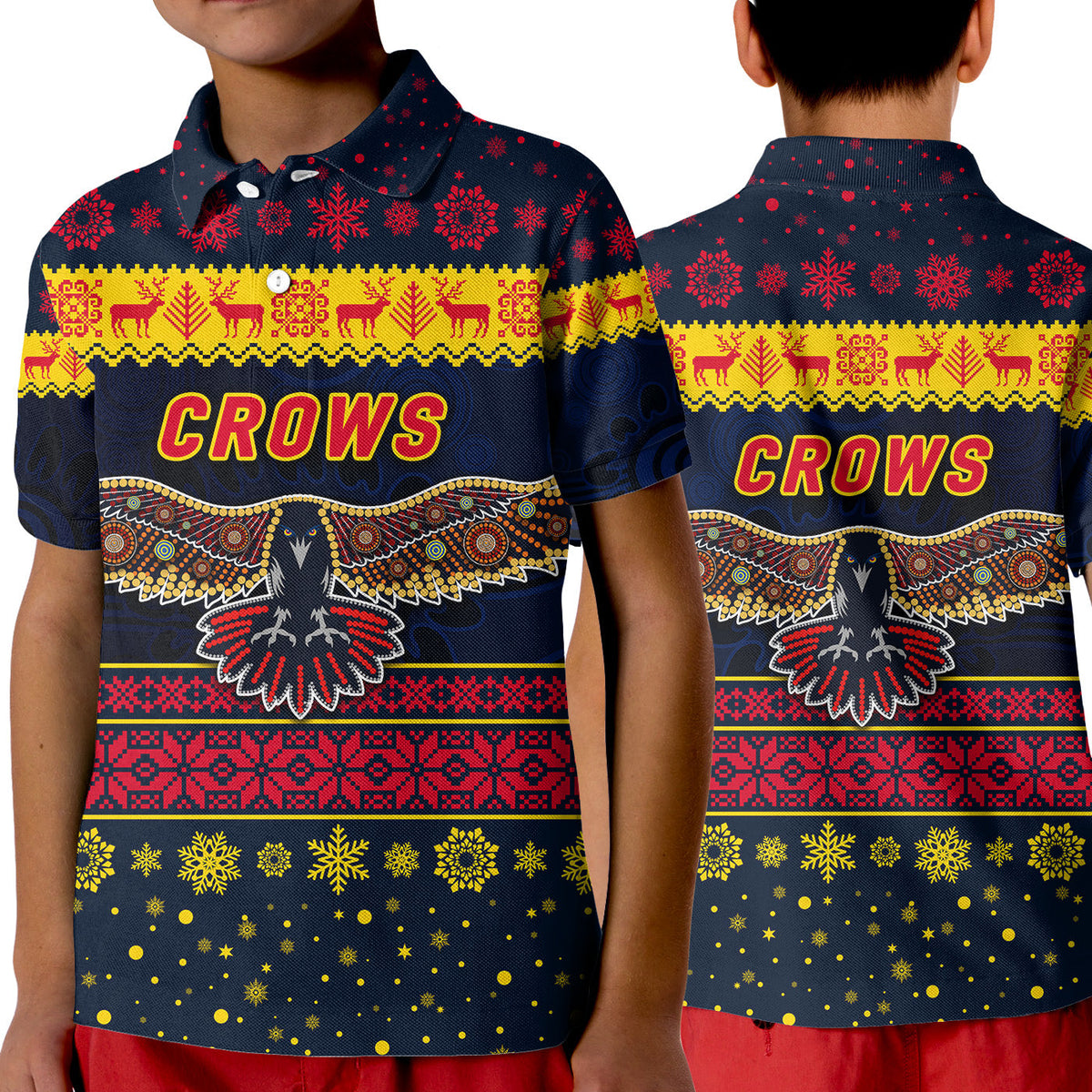 adelaide-crows-polo-shirt-kid-christmas-simple-style
